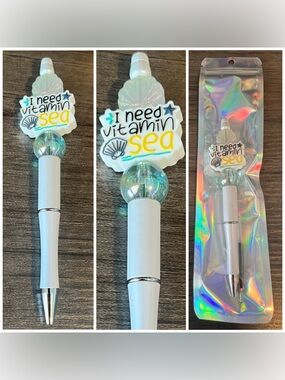 Sea beaded focal pen